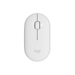 Chuột không dây Logitech Pebble M350 silent Màu trắng (Bluetooth, Wireless)