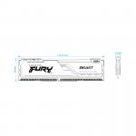 RAM Kingston Fury 32GB 3600MHz DDR4 CL18 DIMM (Kit of 2) Beast Black (KF436C18BBK2/32)				