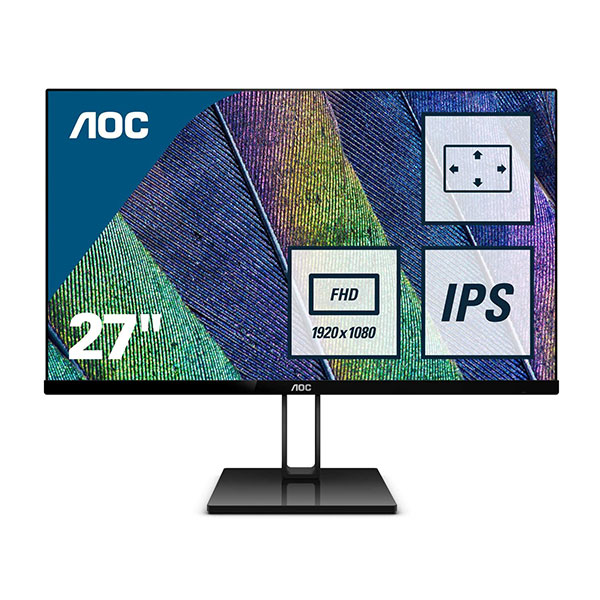 Màn hình AOC 27V2Q/74 (27 inch/ FHD/IPS/75Hz/5ms/250 nits/HDMI+DP)