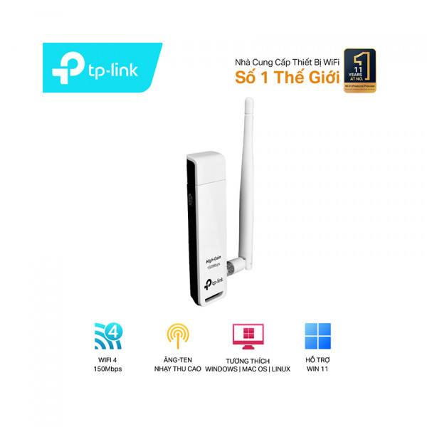 TP-Link USB TL-WN722N - 150Mbps (USB thu wifi)