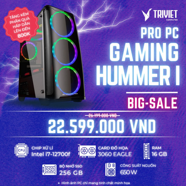 PC GAMING HUMMER I ( i7-12700F,MSI PRO B660M-E, RTX 3060)