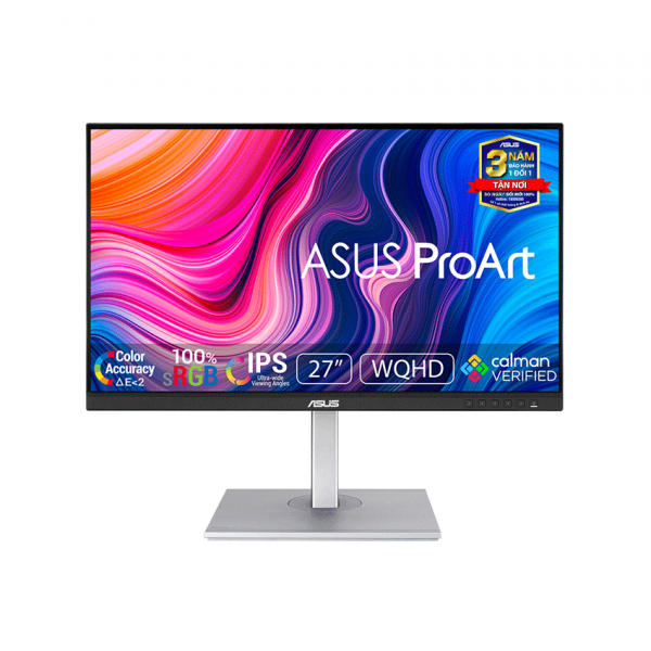  Màn hình  Asus Pro Art PA278CV (27inch/WQHD/IPS/75Hz/5ms/350nits/HDMI+DP+USBC+Audio)				