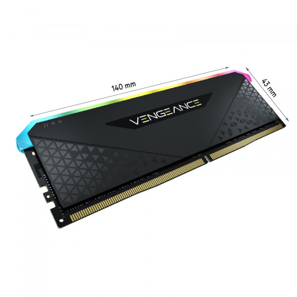 RAM Corsair DDR4 3600MHz 64GB 2x32GB DIMM,Vengeance RGB RS, RGB LED CMG64GX4M2D3600C18				