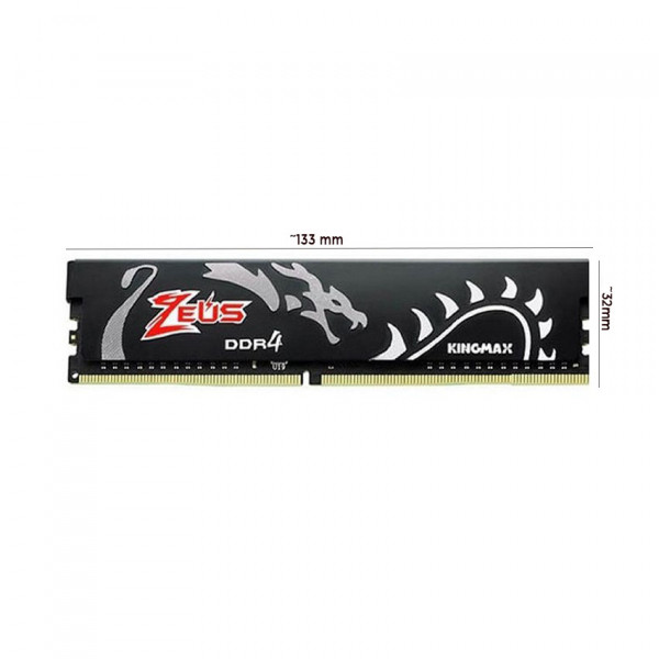 Ram KINGMAX tản nhiệt ZEUS DRAGON GLOI83F 32GB DDR4-3200  (DDR4 Long Dimm PC4-25600 32GB 1.35V)				