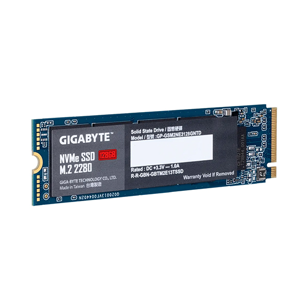 SSD Gigabyte M2 PCie 128GB (GP-GSM2NE3128GNTD)				