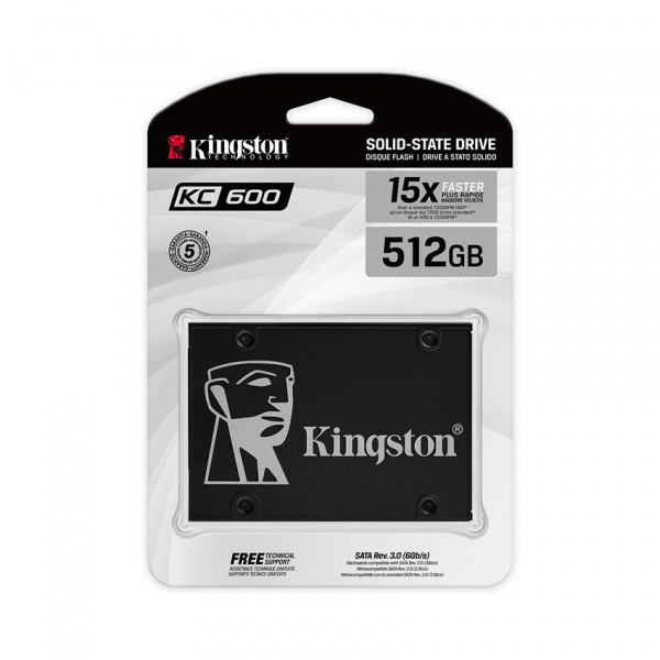 SSD Kingston SKC600 512GB 2.5 inch SATA3 (Đọc 550MB/s - Ghi 520MB/s) - (KC600/512GB)				