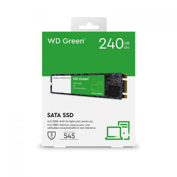 SSD WD 240GB M2 2280 (WDS240G3G0B)				