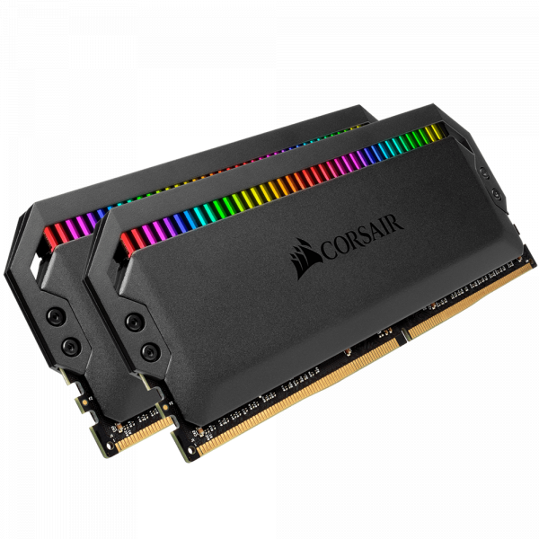 RAM Corsair DDR4, 3200MHz 32GB (2x16GB) DIMM, CL16, DOMINATOR PLATINUM RGB Black Heatspreader, RGB LED