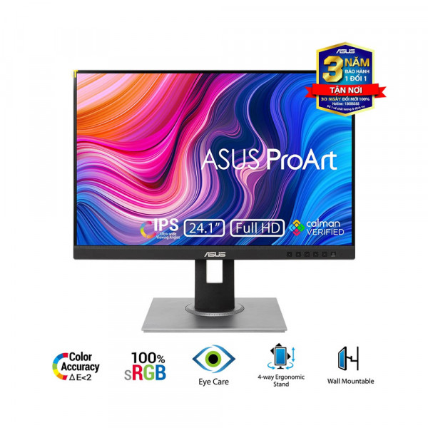 Màn Hình Đồ Họa ASUS ProArt PA248QV (24.1 inch - WUXGA - IPS - 75Hz - 5ms - VRR - Speaker - CalmanVERIFIED)