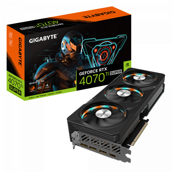 Card màn hình GIGABYTE GeForce RTX 4070 Ti SUPER GAMING OC 16G (GV-N407TSGAMING OC-16GD)