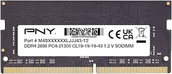 RAM PNY 8GB SODIMM, DDR4 -2666-19/19/19/43,1.2V, TB ( MN8GSD42666-TB)