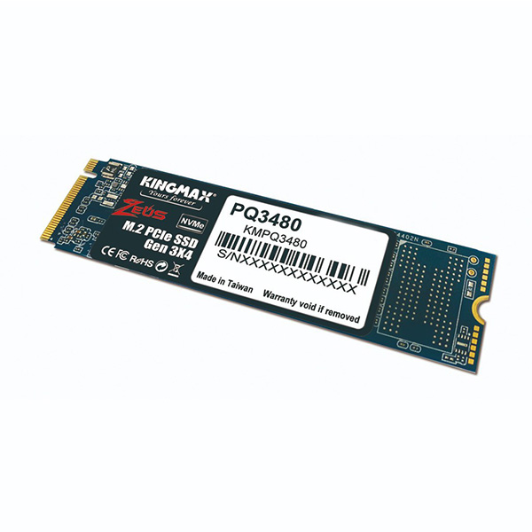 Ổ cứng SSD Kingmax Zeus PQ3480 256GB M.2 2280 PCIe NVMe Gen 3x4 (Đọc 1950MB/s - Ghi 1200MB/s) - (KMAXPQ3480256G)