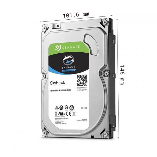 Ổ cứng HDD Seagate SkyHawk AI 10TB 3.5 inch, 7200RPM, SATA, 256MB Cache (ST10000VE001)