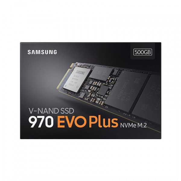 Ổ cứng SSD Samsung 970 EVO Plus 500GB M.2 PCIe NVMe 3x4 (Đọc 3500MB/s - Ghi 3200MB/s) - (MZ-V7S500BW)