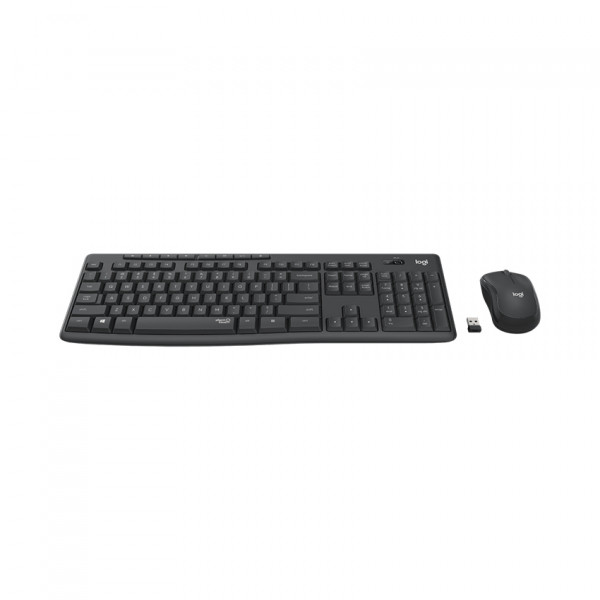 Bộ bàn phím chuột không dây Logitech MK295 màu đen (USB/SilentTouch)