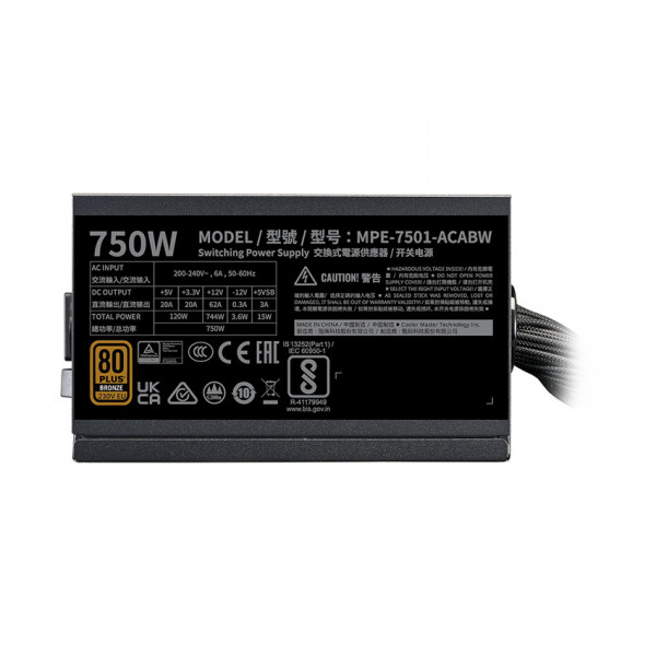 Nguồn Cooler Master MWE 650W Bronze V2 230V				