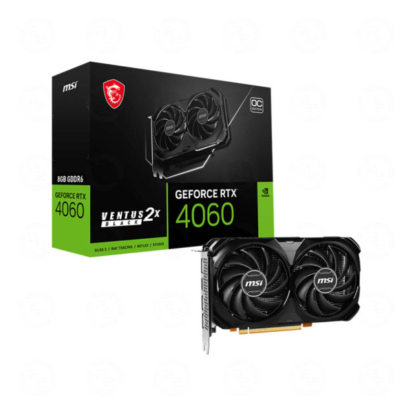 Card màn hình MSI RTX 4060 VENTUS 2X BLACK 8G OC