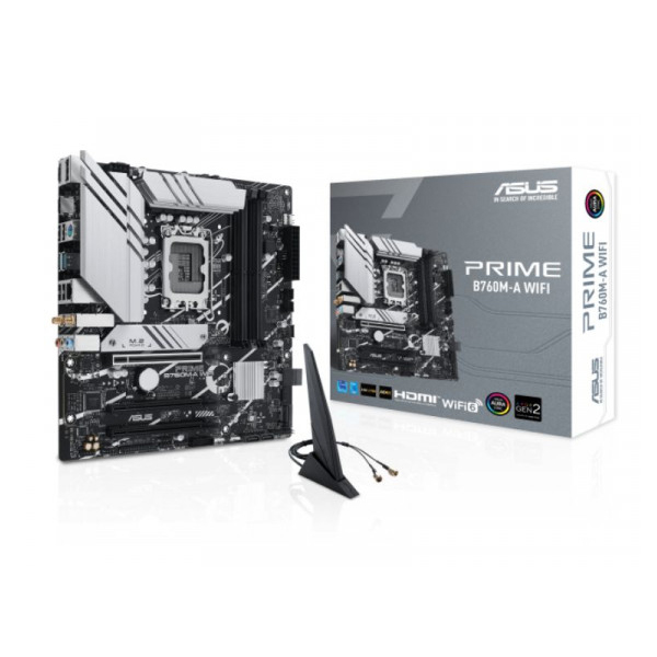 Mainboard Asus Prime B760M-A WIFI D5 (Intel B760/ Socket 1700/ M-ATX/ 4 khe ram/ DDR5/ 2.5 Gigabit LAN