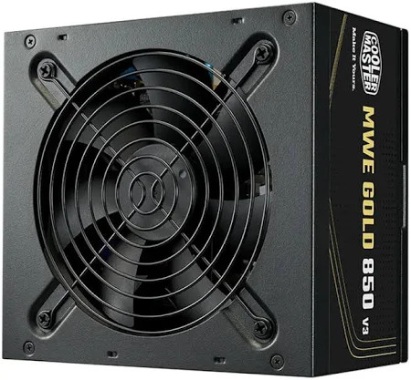Nguồn máy tính Cooler Master MWE 850W Gold V3 | Cáp liền, ATX 3.1 (MPE-8506-ACAG-BEU) 