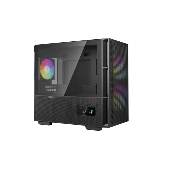 Thùng máy Deepcool CH360 Digital - Đen | Kèm sẵn 3 fan ARGB
