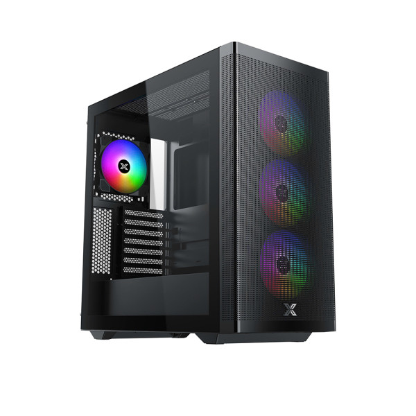 Vỏ case Xigmatek Osiris Pro 4FX - 4FAN RGB (Mid Tower, Màu Đen)
