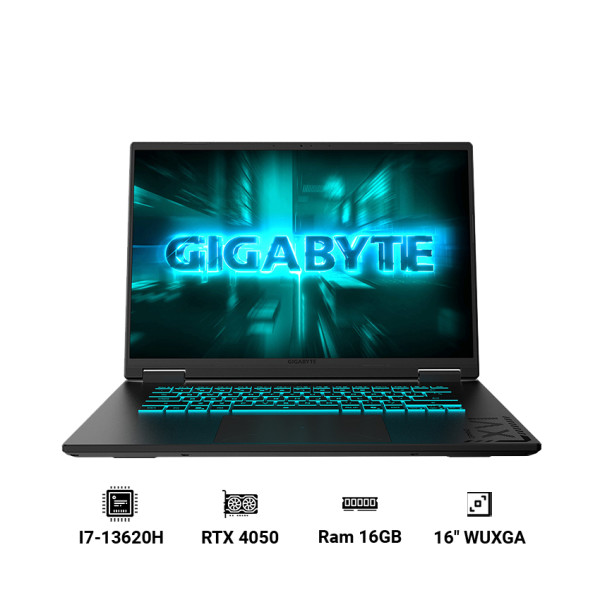 Laptop Gigabyte Gaming A16 CMHI2VN893SH (Intel core i7-13620H | 16GB RAM | 512GB SSD | RTX 4050 6GB | 16″ WUXGA 165Hz | Win 11| Đen)