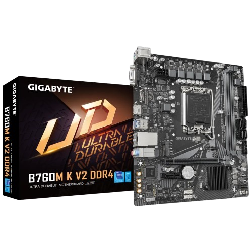 MAIN GIGABYTE B760M K V2 DDR4 (INTEL B760/ SOCKET 1700/ M-ATX/ 2 KHE RAM/ DDR4