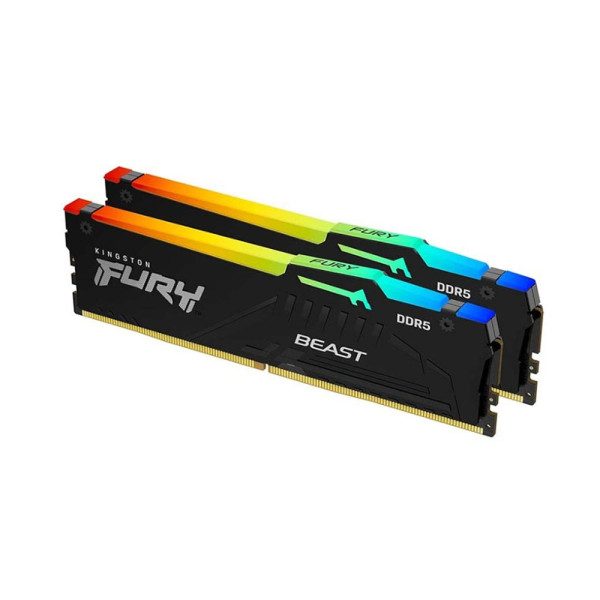 RAM Kingston FURY Beast RGB 32GB (2x16GB) DDR5 6000Mhz (KF560C36BBE2AK2-32)