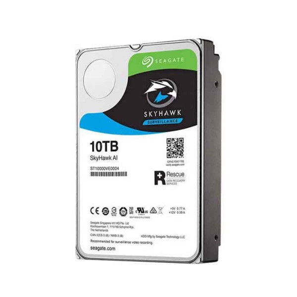 Ổ cứng camera Seagate Skyhawk AI 10TB ST10000VE001 (3.5Inch/ 7200rpm/ Cache 256MB/ SATA3)