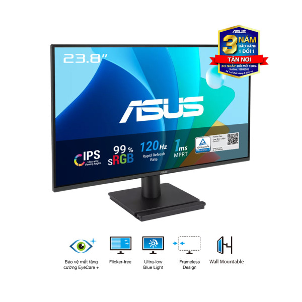 Màn Hình ASUS VA249HG (23.8 inch - IPS - FHD - 120Hz - 1ms)