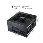 Nguồn Cooler Master MWE Gold 750W Fully modular				