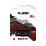 SSD Kingston SKC3000 512Gb (NVMe PCIe/ Gen4x4 M2.2280/ 7000MB/s/ 3900MB/s)				