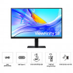 Màn hình Samsung ViewFinity S8 S80UD LS27D804UAEXXV (27 inch/UHD/IPS/60HZ/5Ms/USB-C 90W)