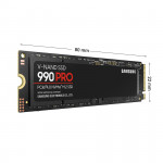 Ổ cứng SSD Samsung 990 PRO 2TB PCIe NVMe 4.0x4 (Đọc 7450MB/s - Ghi 6900MB/s) - (MZ-V9P2T0BW) 