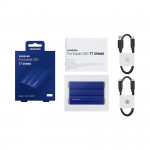 Ổ cứng gắn ngoài SSD Samsung T7 Portable Shield 2TB 2.5 inch USB 3.2 Xanh (Đọc 1050MB/s - Ghi 1000MB/s)-(MU-PE2T0R/WW)
