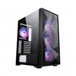 Vỏ Case SAMA 3708 (Mid Tower/Màu Đen/ 3 Fan Led RGB)