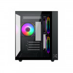 Vỏ Case XIGMATEK AQUA M LITE 3GF EN44144 ( MATX, 3 Fan RGB, Case Bể Cá Màu Đen)