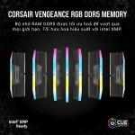 Ram Desktop Corsair Vengeance RGB (CMH64GX5M2B6000C38) 64GB (2x32GB) DDR5 6000MHz