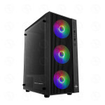 Vỏ case KENOO ESPORT AF13 - 3F - Mầu Đen (ATX/ 3 fan RGB)