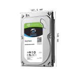 Ổ cứng camera Seagate Skyhawk 2TB ST2000VX017 (3.5Inch/ 5400rpm/ 256MB/ SATA3)