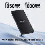 Ổ cứng gắn ngoài SSD LEXAR SL300 PORTABLE SSD 2TB BLACK (LSL300002T-RNBNG)